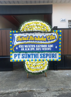 Papan Bunga Duka di Beleka